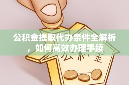 嘉禾公积金提取代办条件全解析，如何高效办理手续